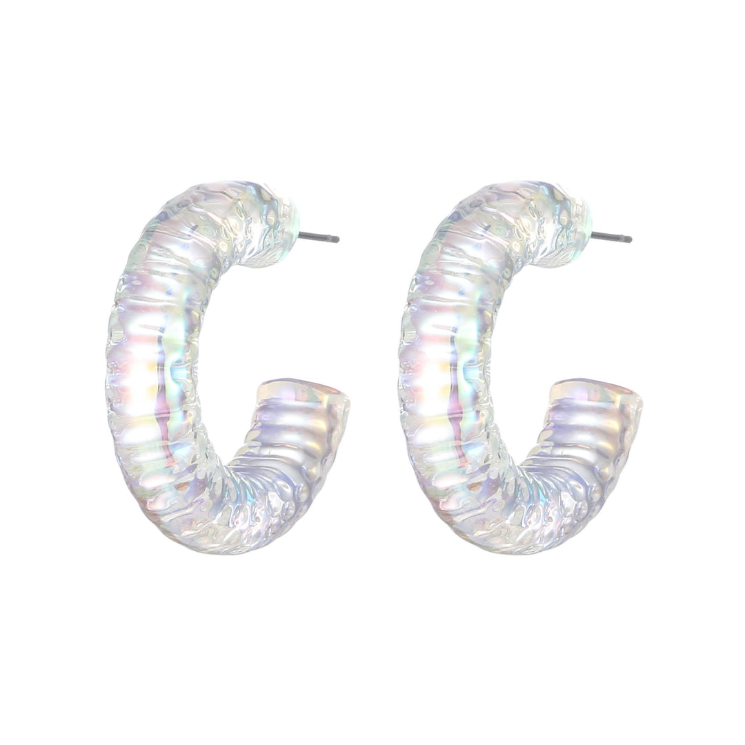 Joia Translucent RIpple Hoop Earring