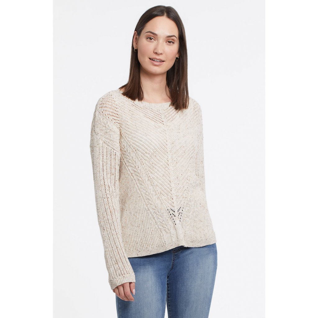 Pull Tribal L/S à Col Rond