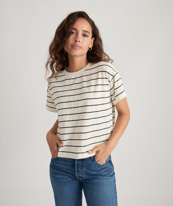 Marine Layer Vintage Slub Crop Tee