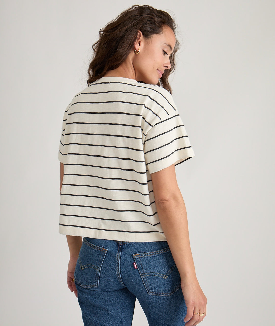 Marine Layer Vintage Slub Crop Tee