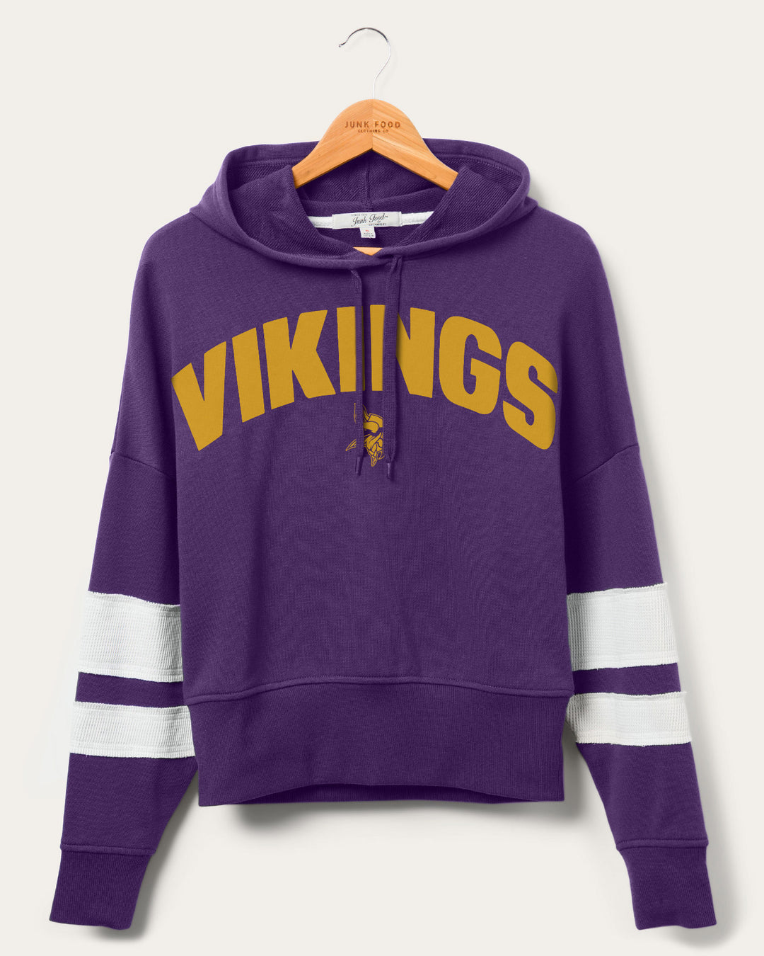 Gestreifter Vikings-Hoodie von Junk Food Sideline
