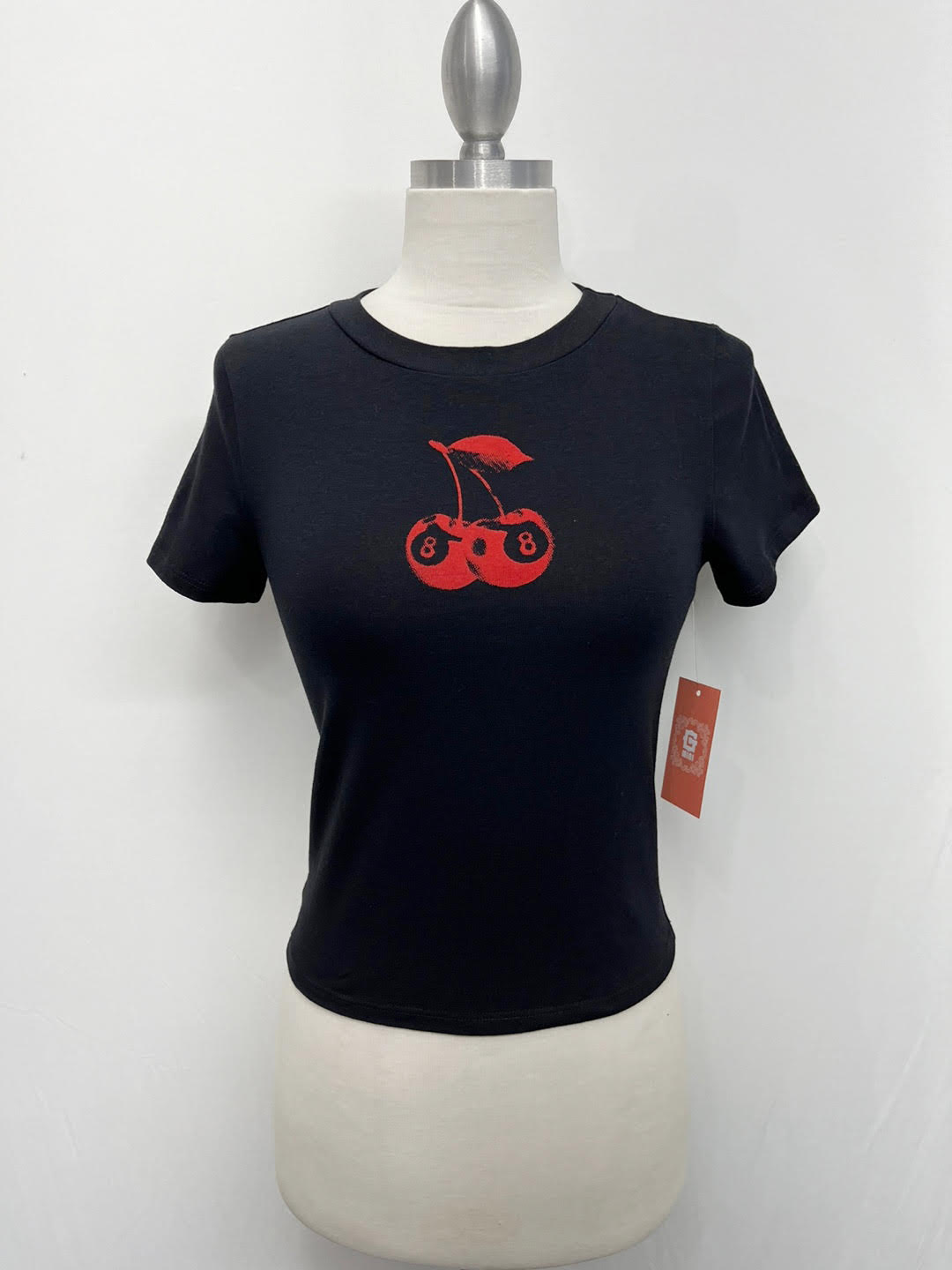 G Mini Faded 8Ball Cherry Cotton Tee