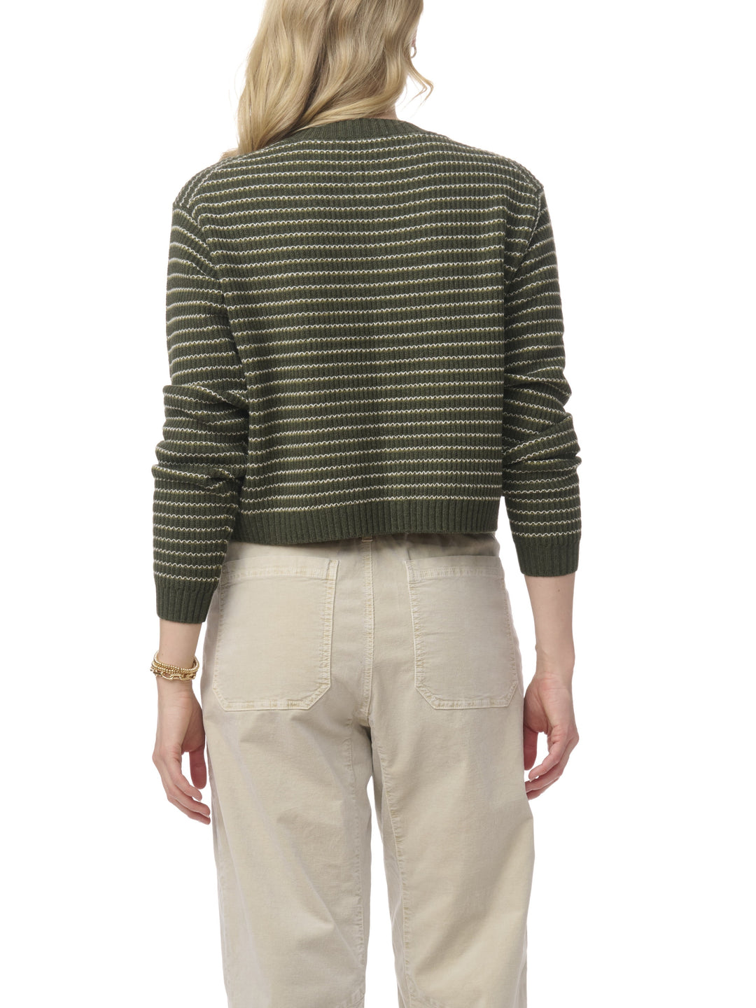 Splendid Amber Stripe Crop Cardigan