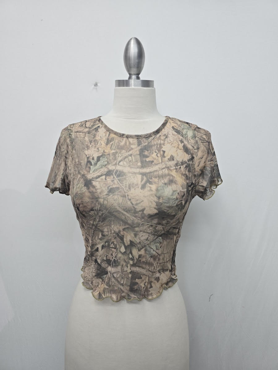 G Mini Plain Camo Print Tee