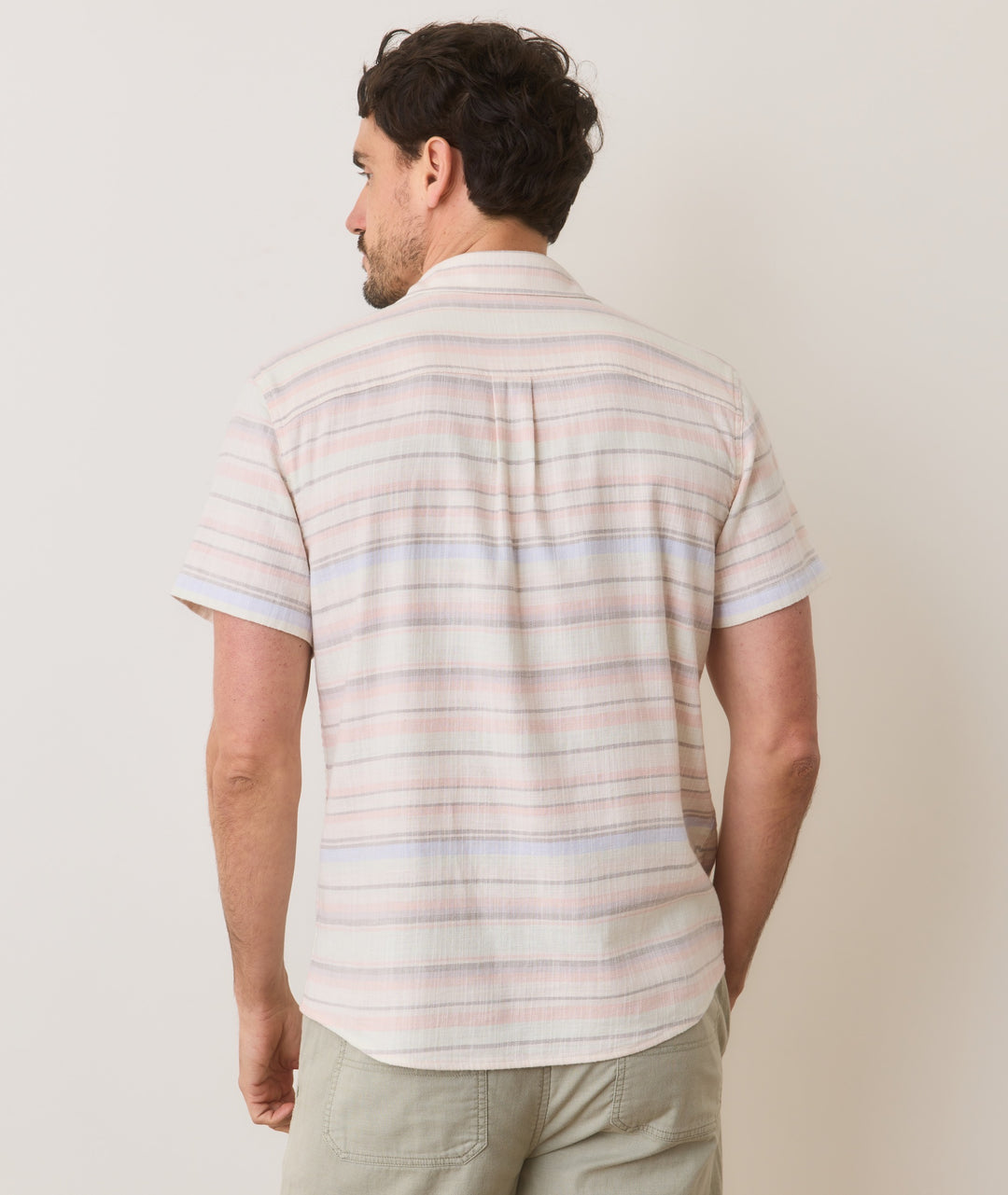 Marine Layer Classic Striped Stretch Selvage Shirt