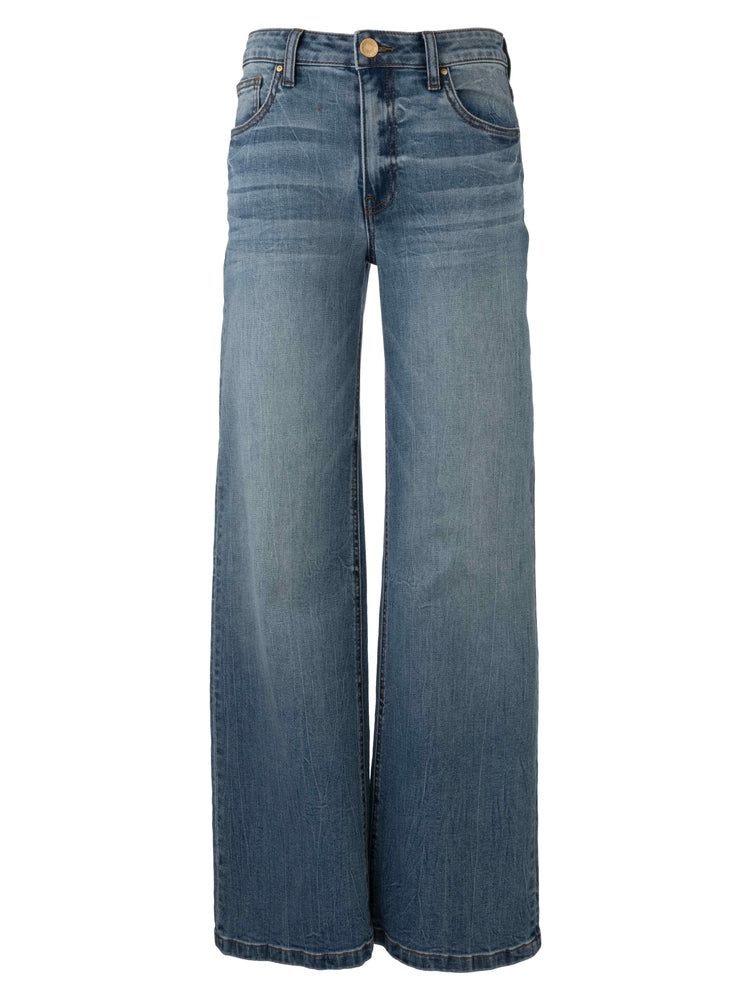 Kut High Rise Wide Leg Clean Hem Jean