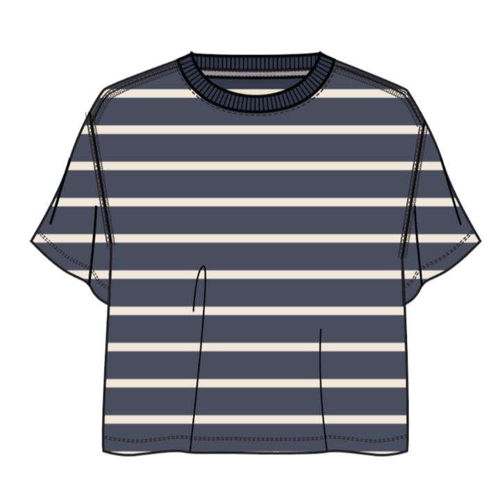 Marine Layer Vintage Slub Crop Tee