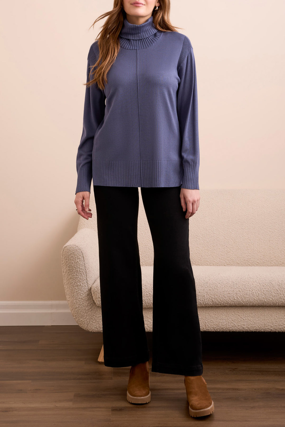 Tribal Long Sleeve Turtle Neck Sweater