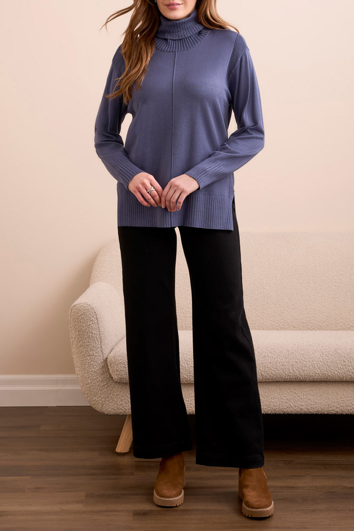 Tribal Long Sleeve Turtle Neck Sweater