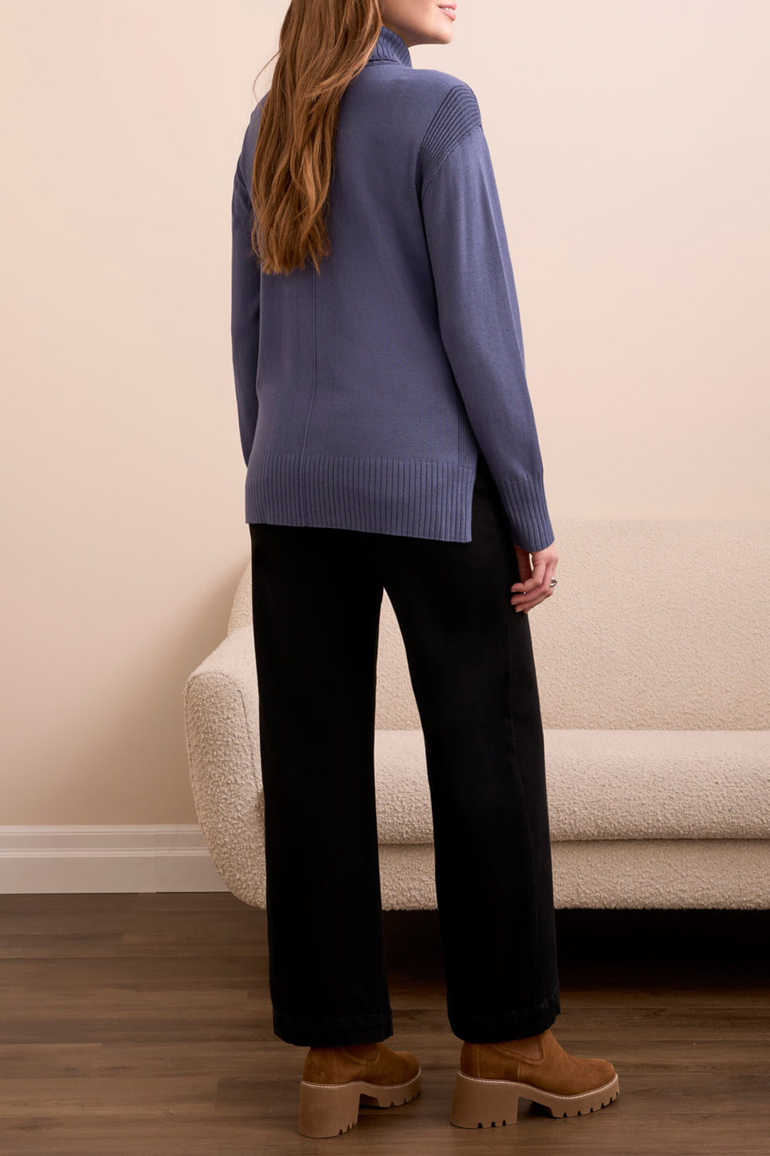 Tribal Long Sleeve Turtle Neck Sweater