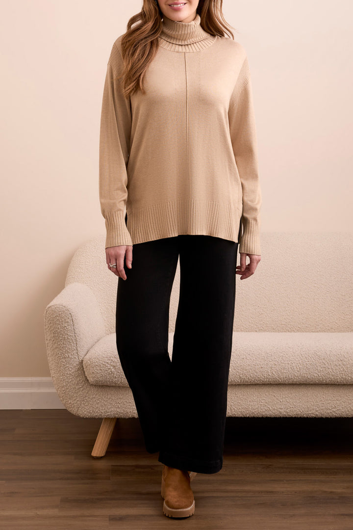 Tribal Long Sleeve Turtle Neck Sweater