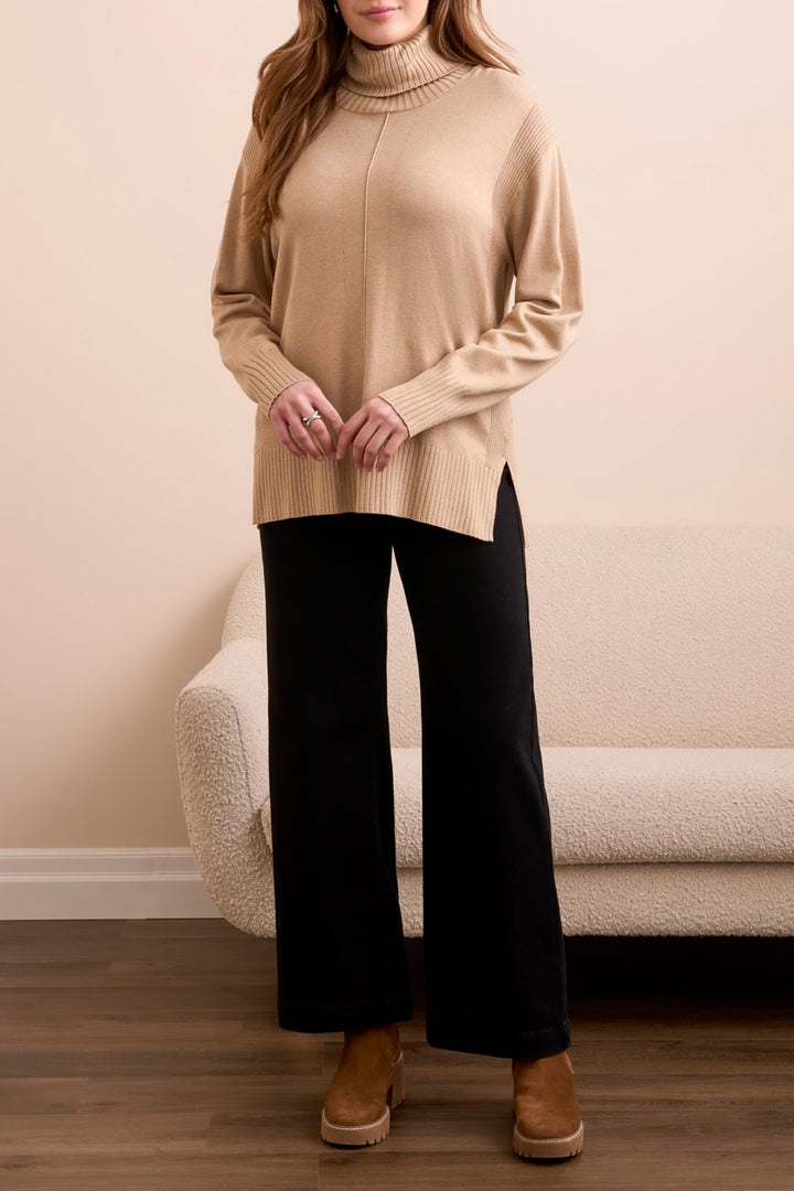 Tribal Long Sleeve Turtle Neck Sweater