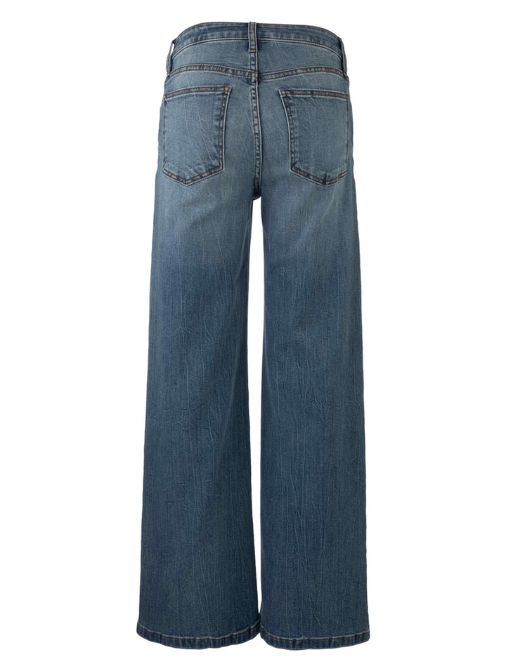 Kut High Rise Wide Leg Clean Hem Jean
