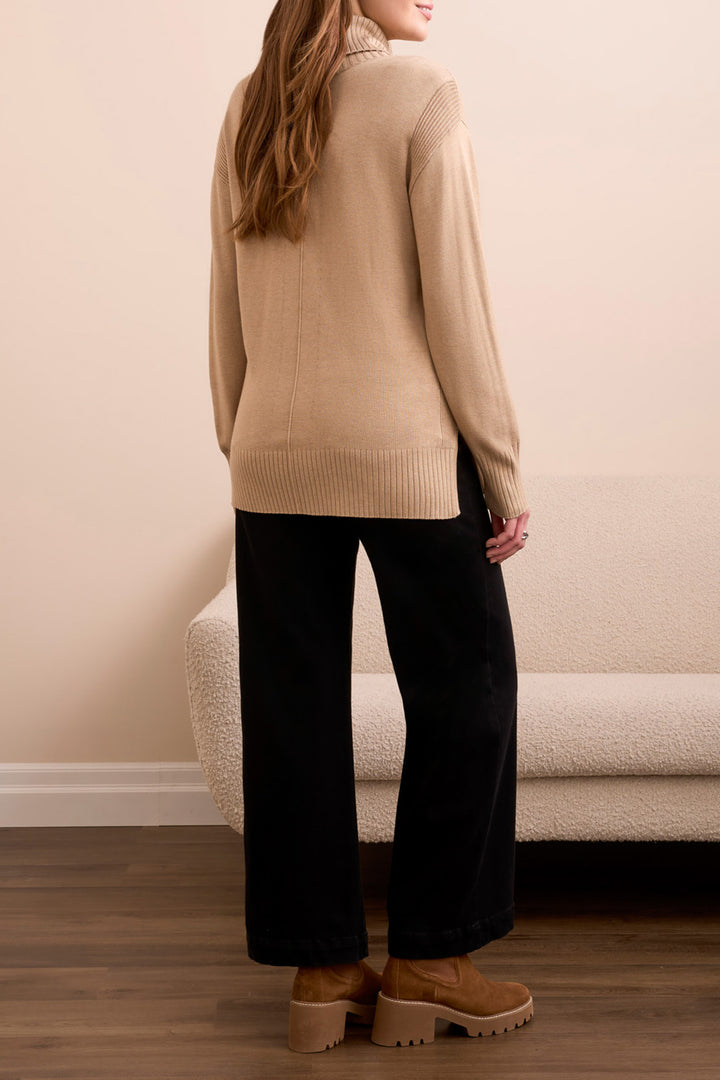 Tribal Long Sleeve Turtle Neck Sweater