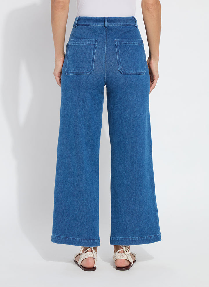 Lysse Mallory Sailor High Waist Wide Leg Denim Jean