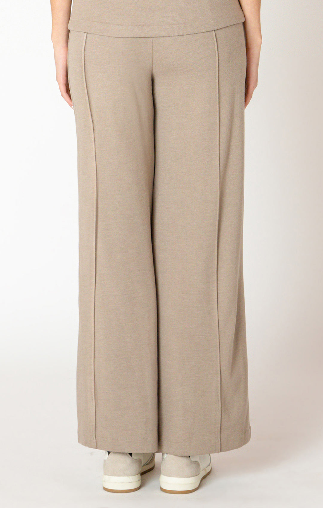 Black Tape Wide Leg Seam Detail Pant