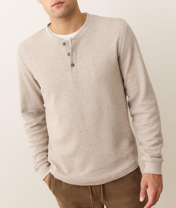 Marine Layer Waffle Henley