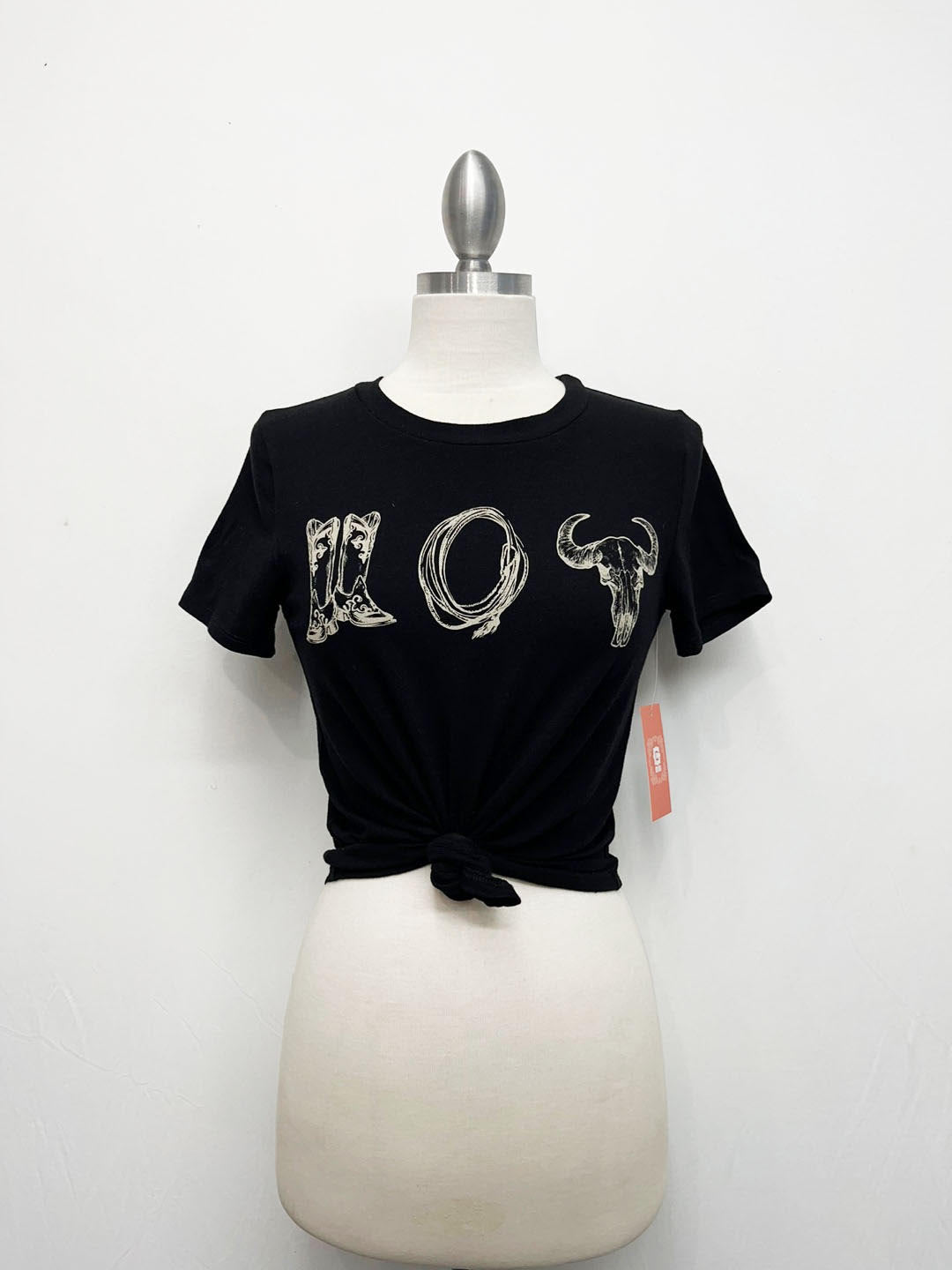 G Mini Boots, Lasso, Bull Graphic Cotton Tee
