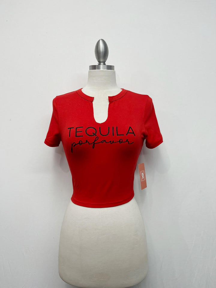 G Mini Tequila Por Favor V-Neck Tee