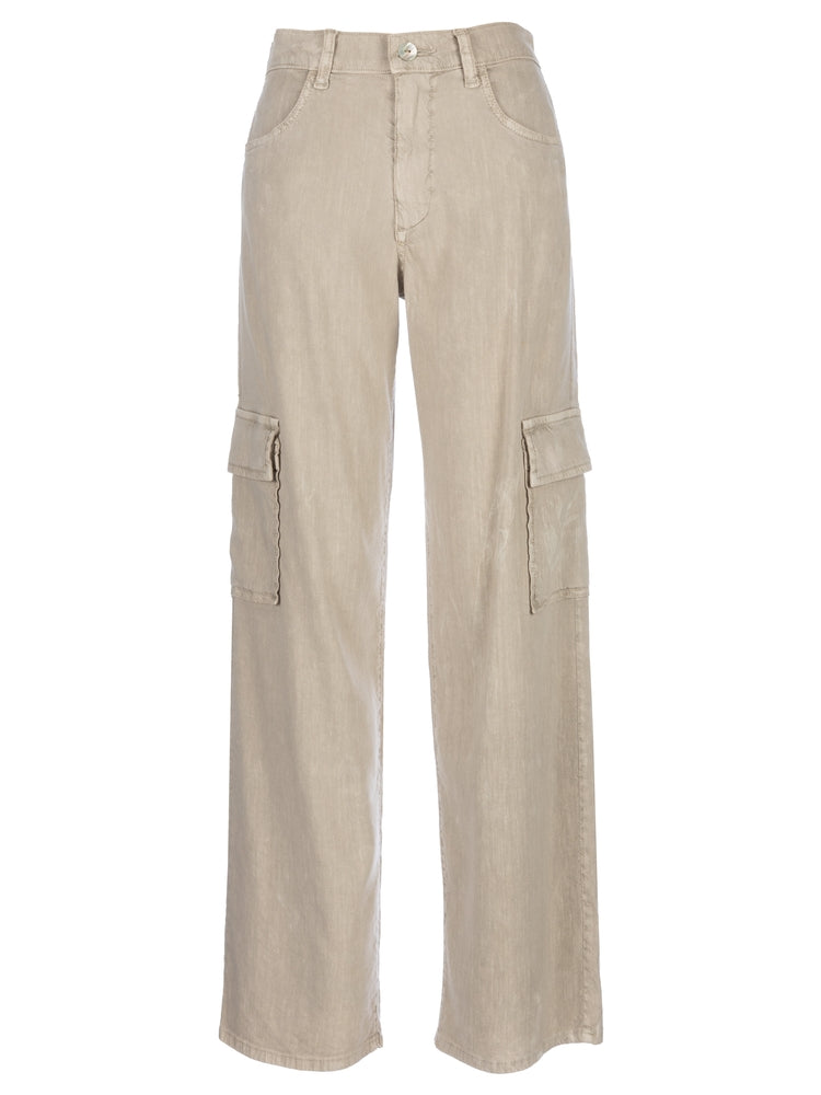 Kut Akia Wide Leg Pants With Cargo Pockets