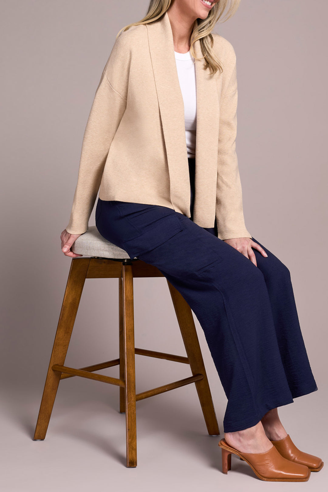 Tribal Long Sleeve Short Coatigan