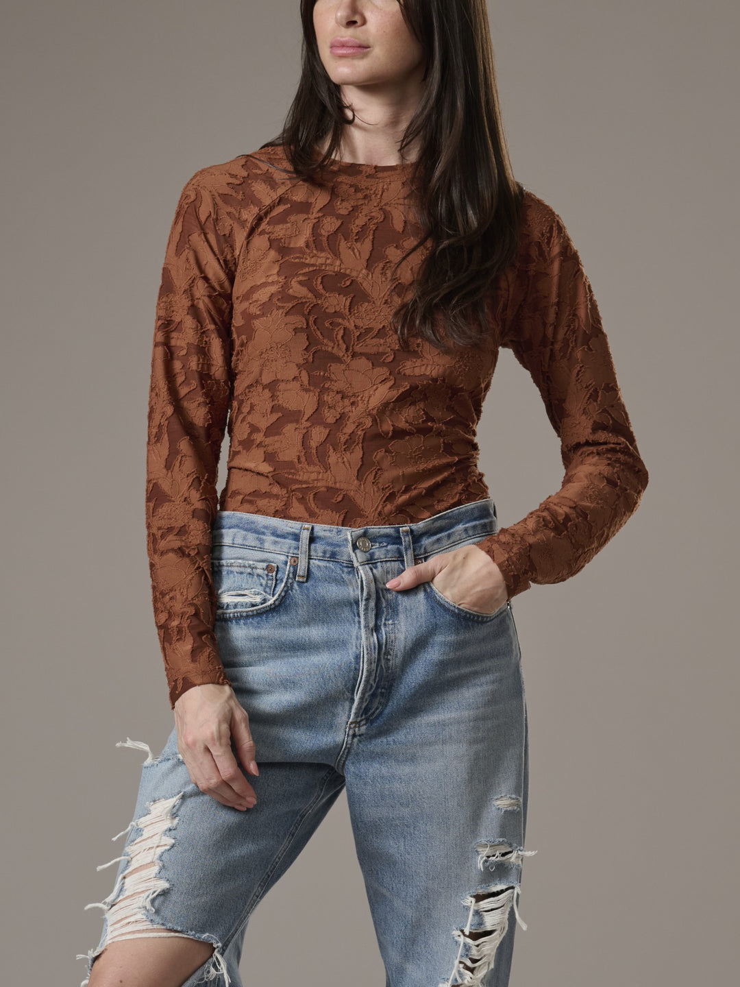 Splendid Cecelia Floral Long Sleeve Tee