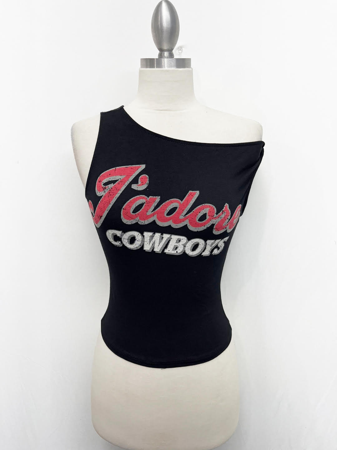 G Mini Jadore Cowboy Script One Shoulder Top