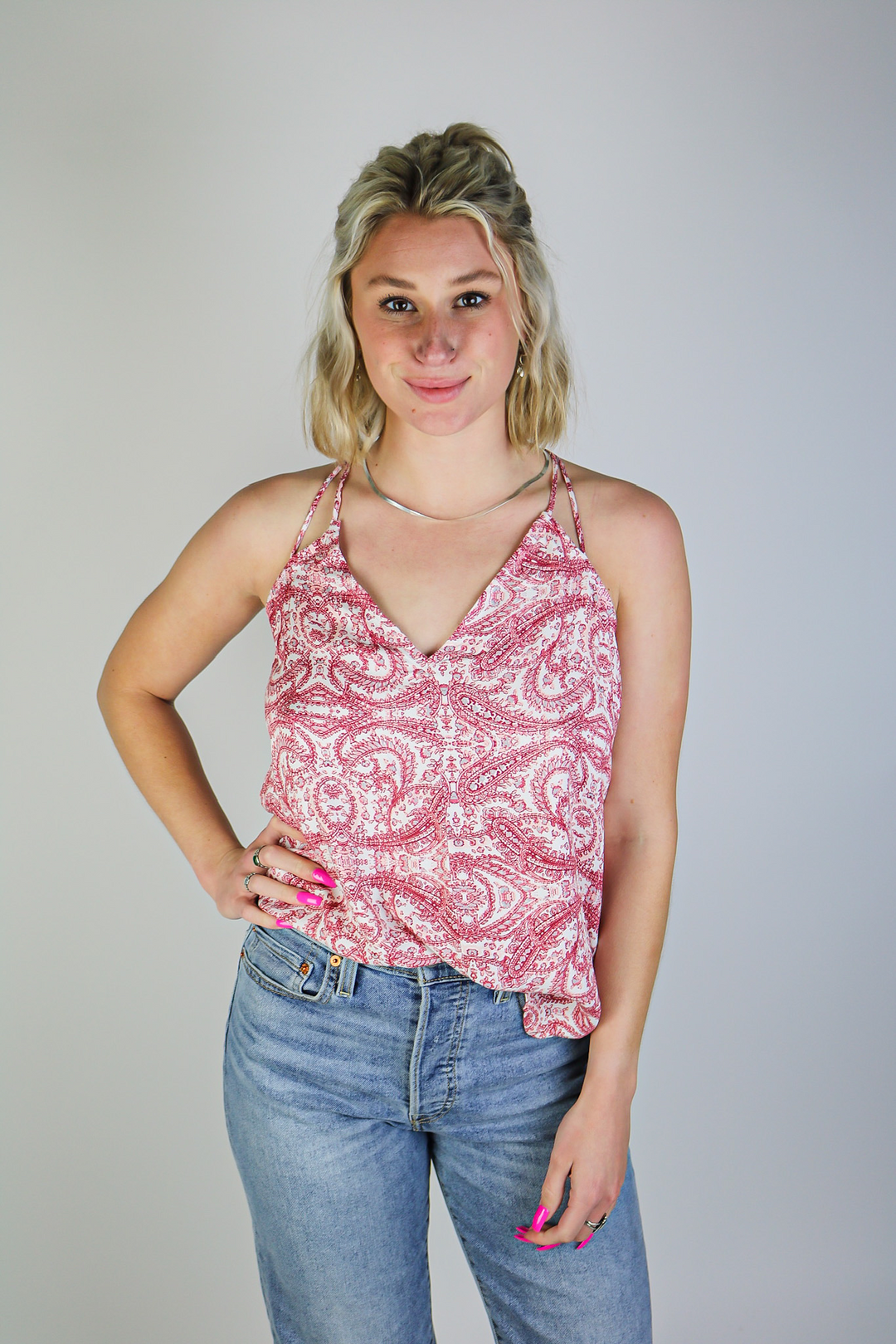 Lovestitch Strappy Double Tie Swing Top