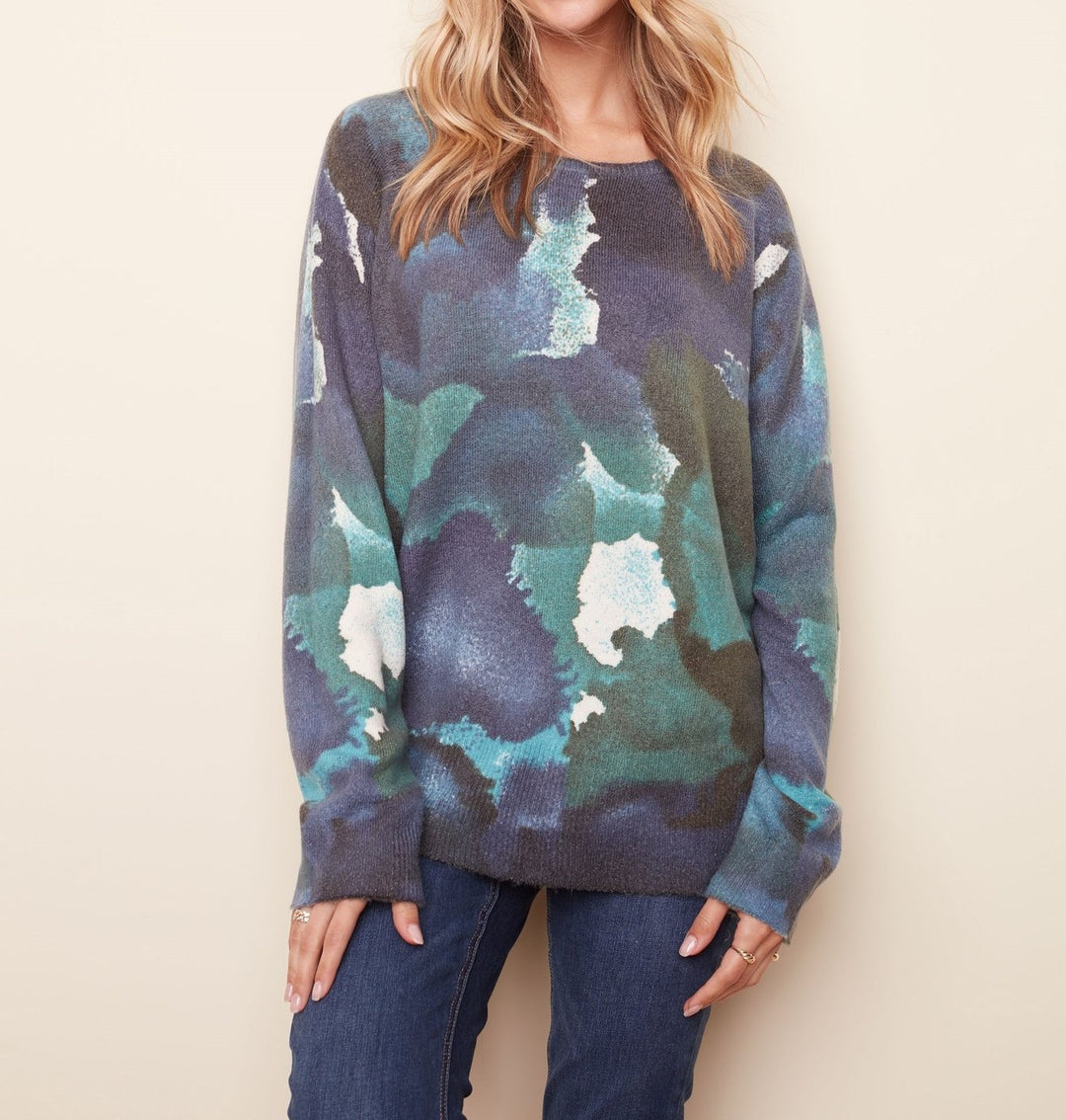 Charlie B Reversible Printed Sweater
