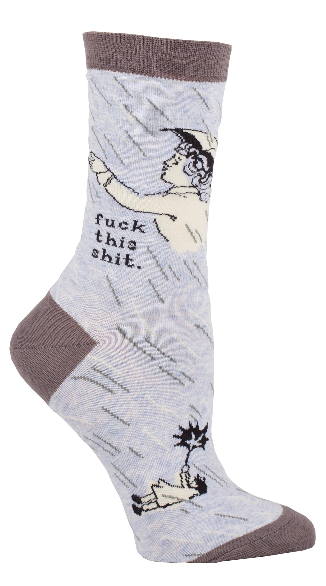 Blue Q Fuck This Shit Women's Crew Sock