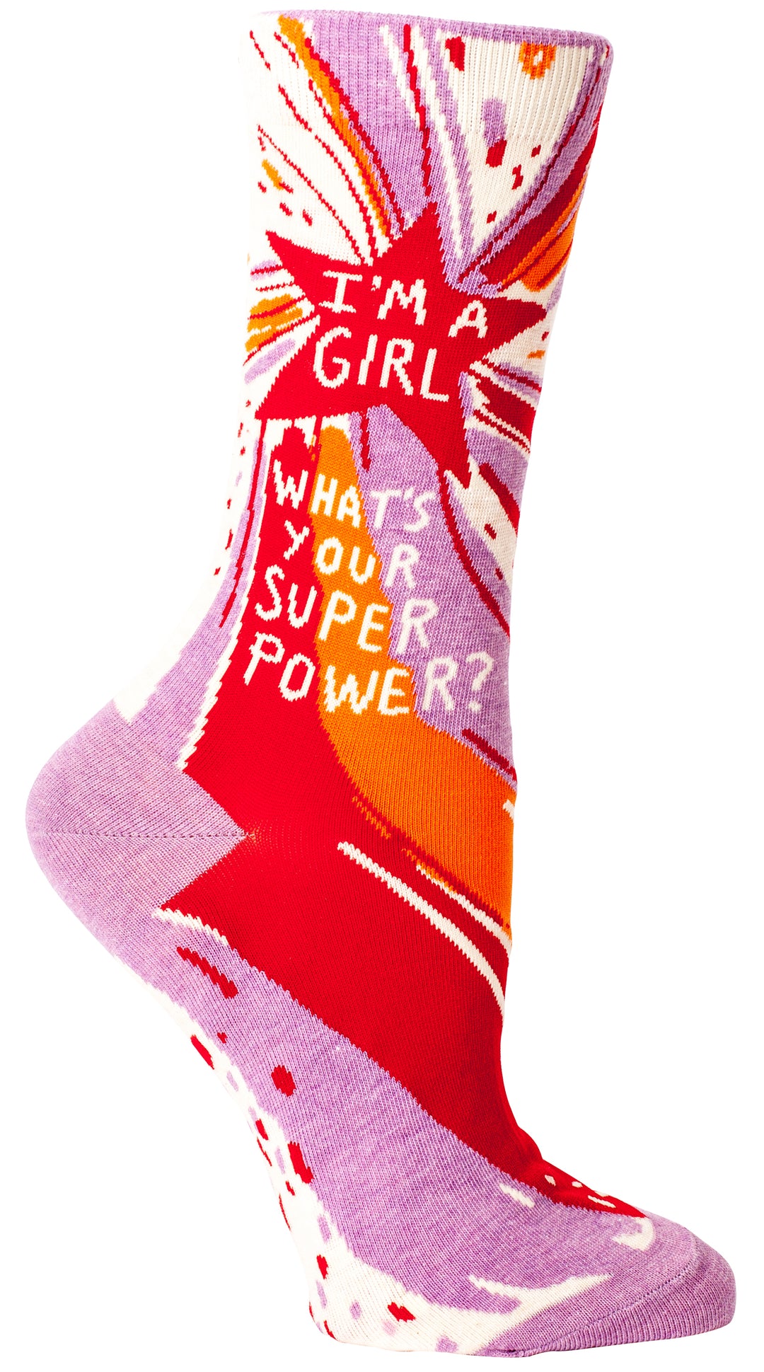 Blue Q Superpower Women's Crew Sock