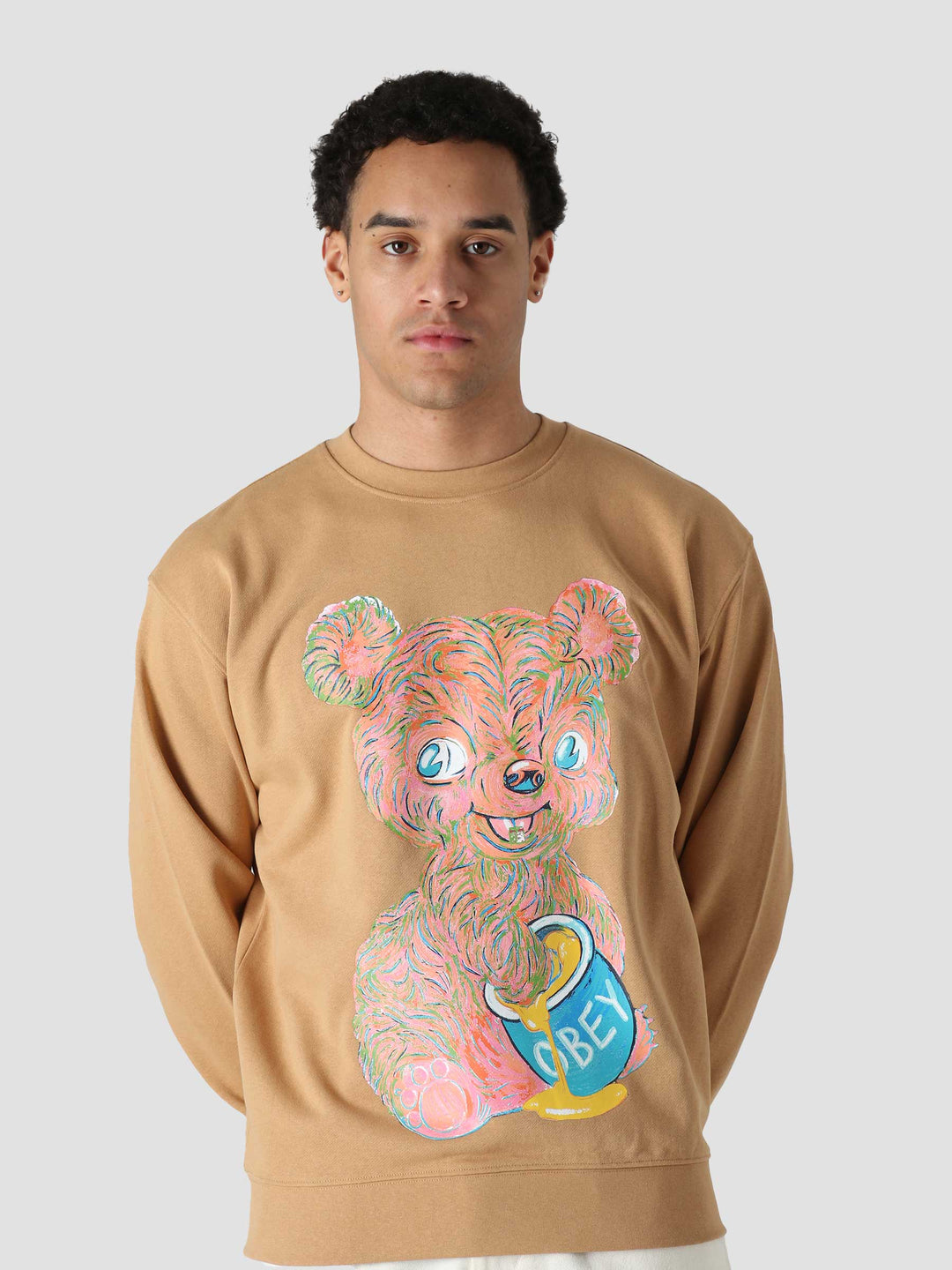 Obey Honey Bear Crewneck