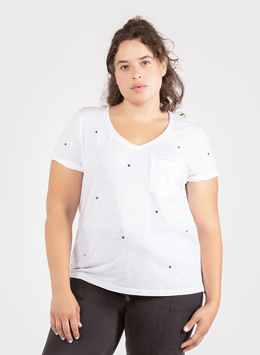 Dex Plus All Over Embroidered Tee