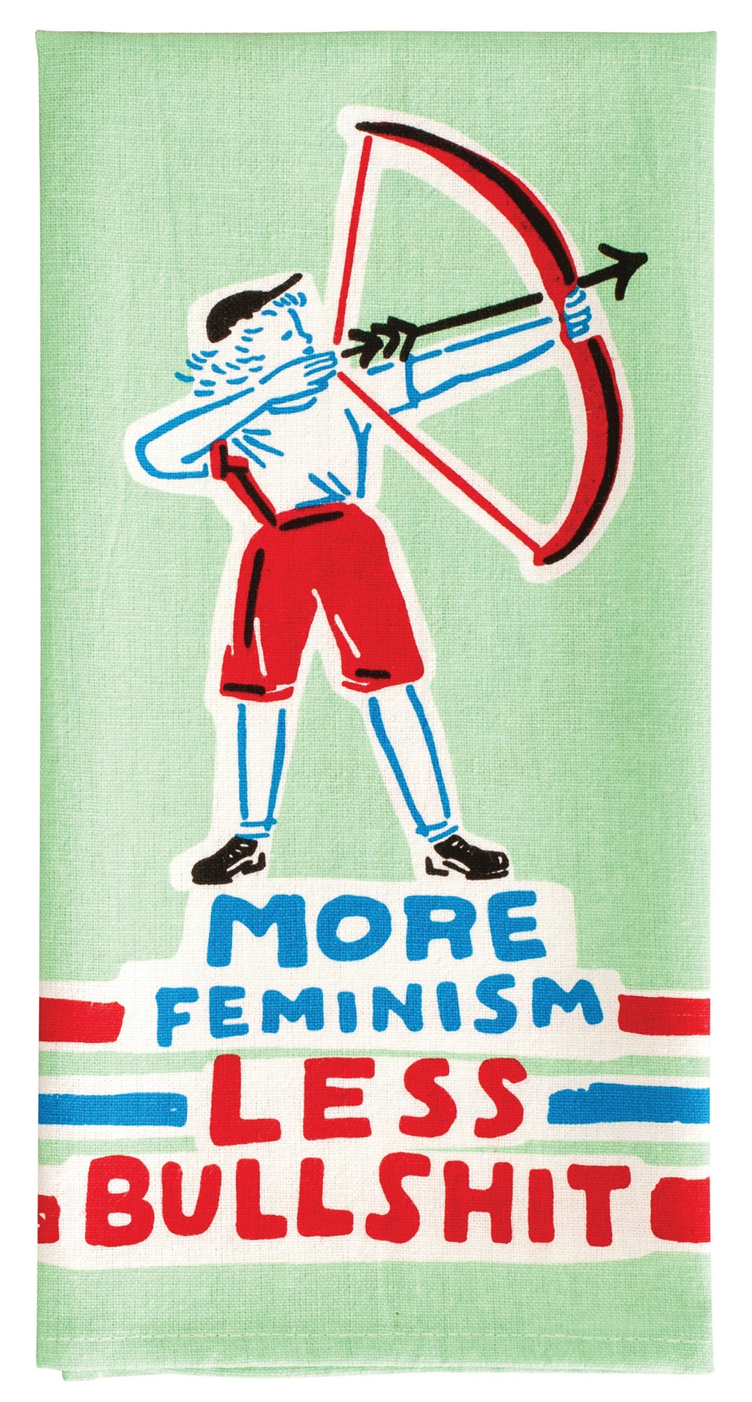 Blue Q More Feminism Screen Printed Dish Towel