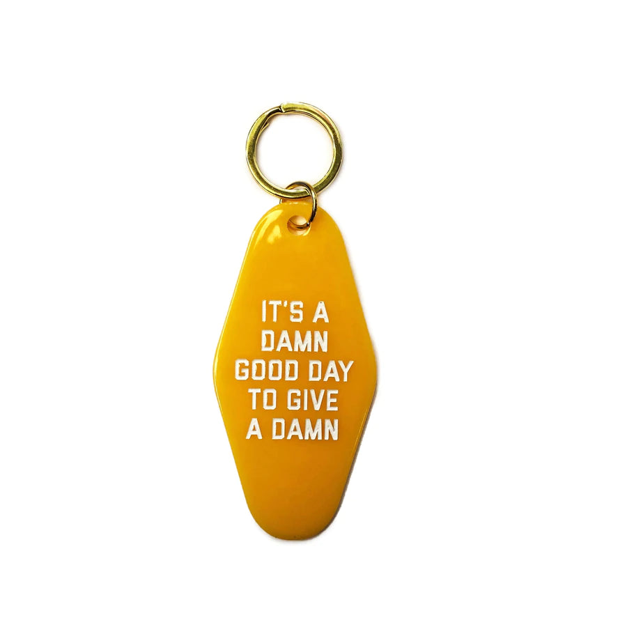 Golden Gems Give A Damn Motel Keytag