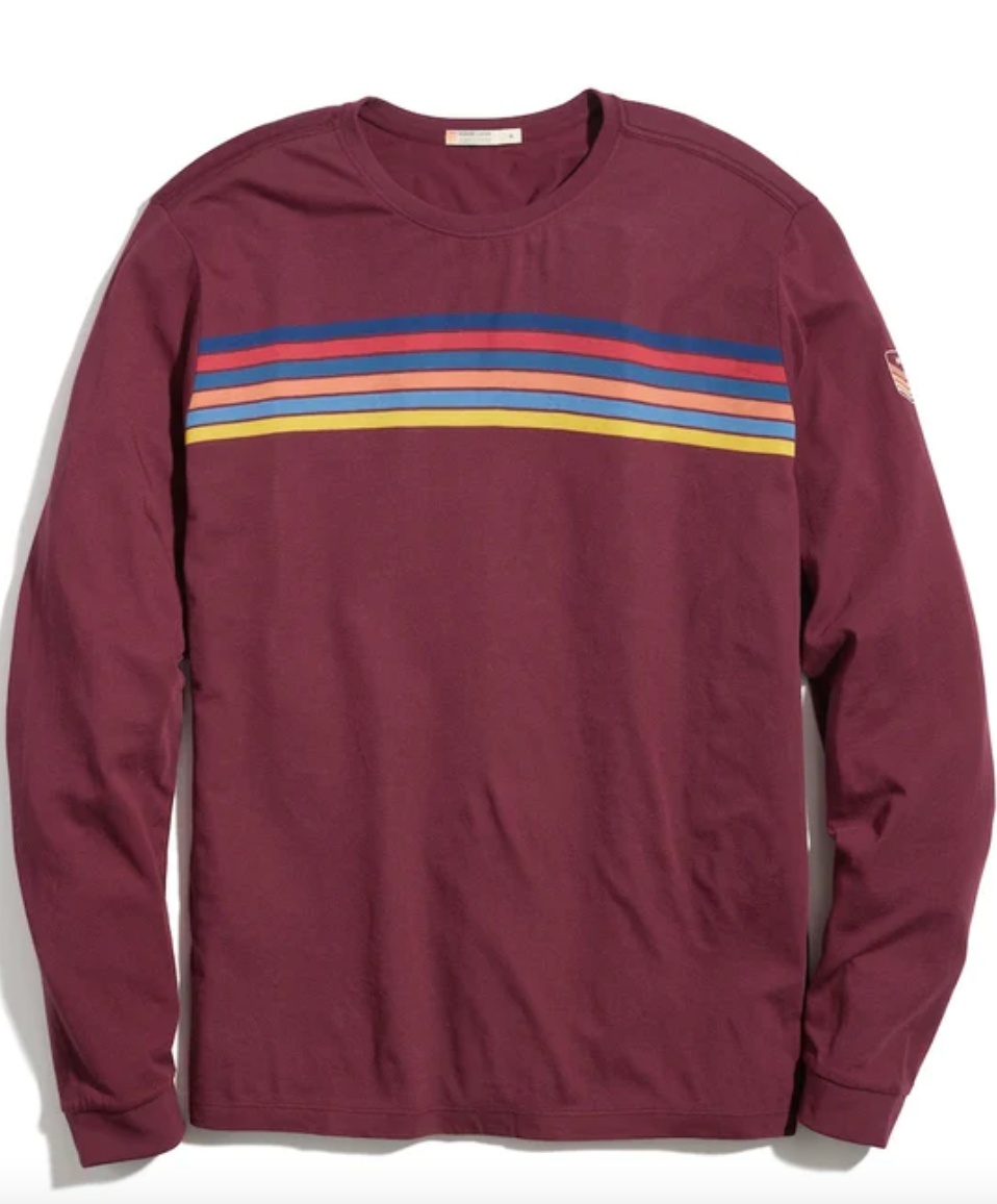 Marine Layer Archive Chest Stripe Tee