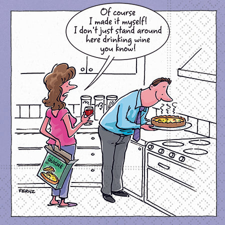 Design Design Stand Around Drinking Wine Napkin