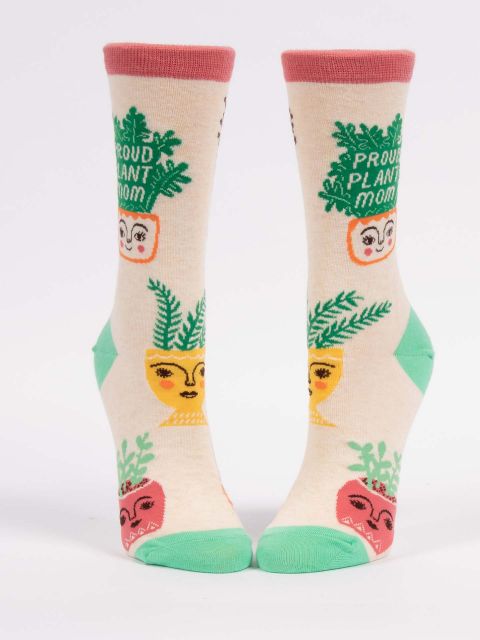 Blue Q Proud Plant Mom Crew Sock