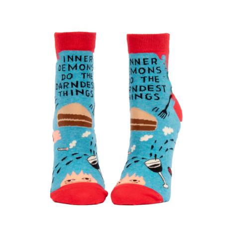 Blue Q Inner Demons Womens Ankle Sock