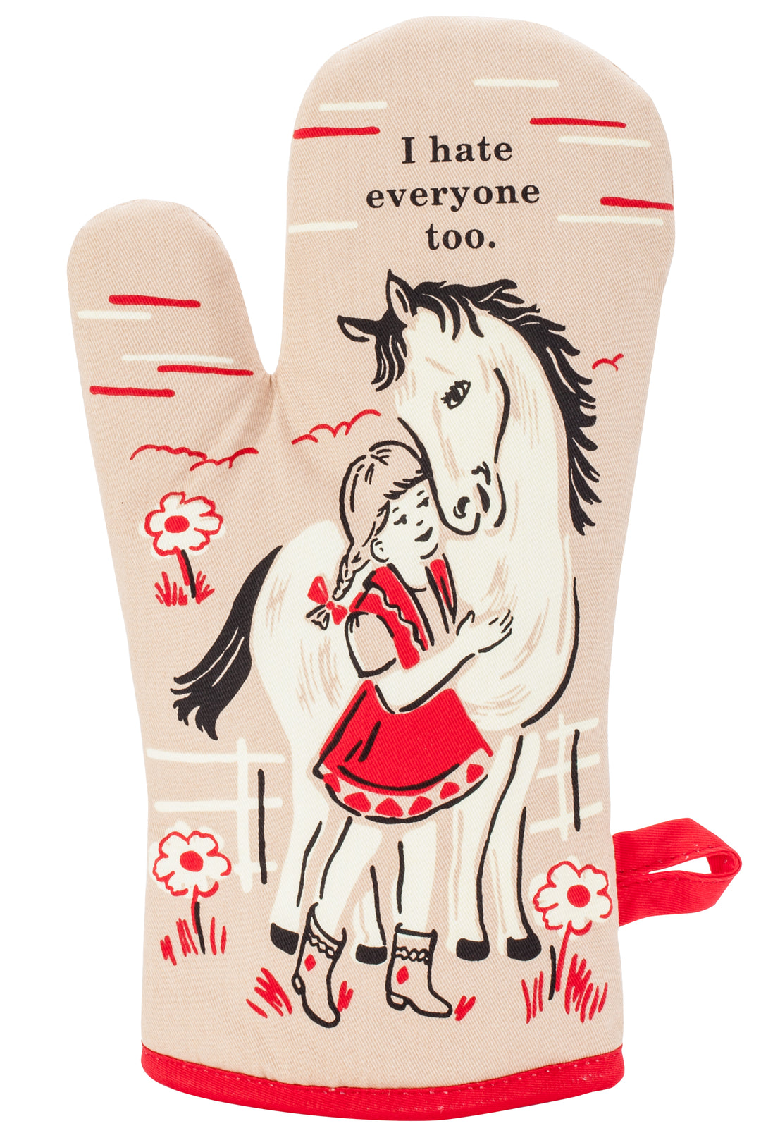 Blue Q I Hate Everyone Too Oven Mitt