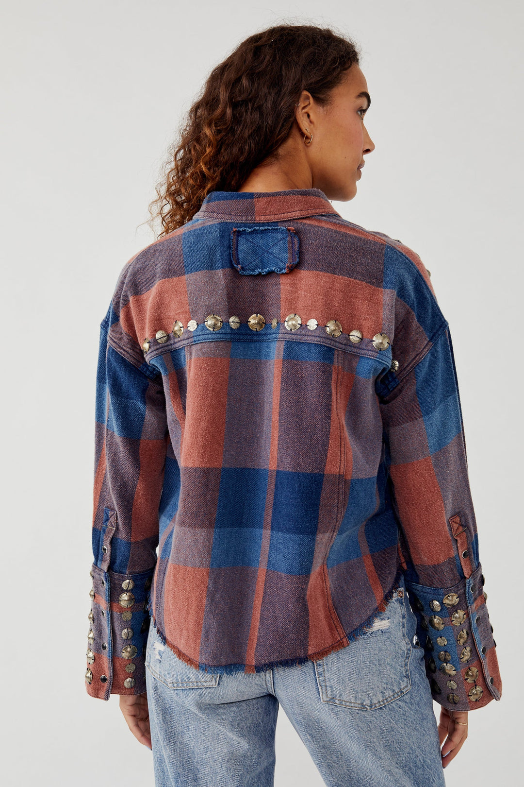 Free People Austin Plaid Button-Down-Kragen