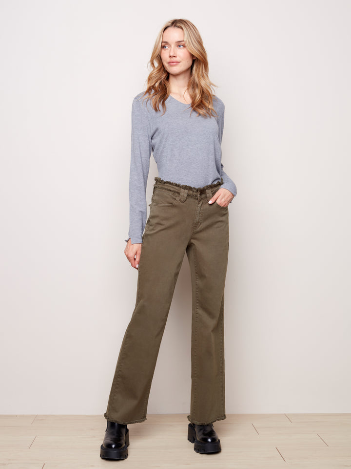 Charlie B Stretch Twill Pant