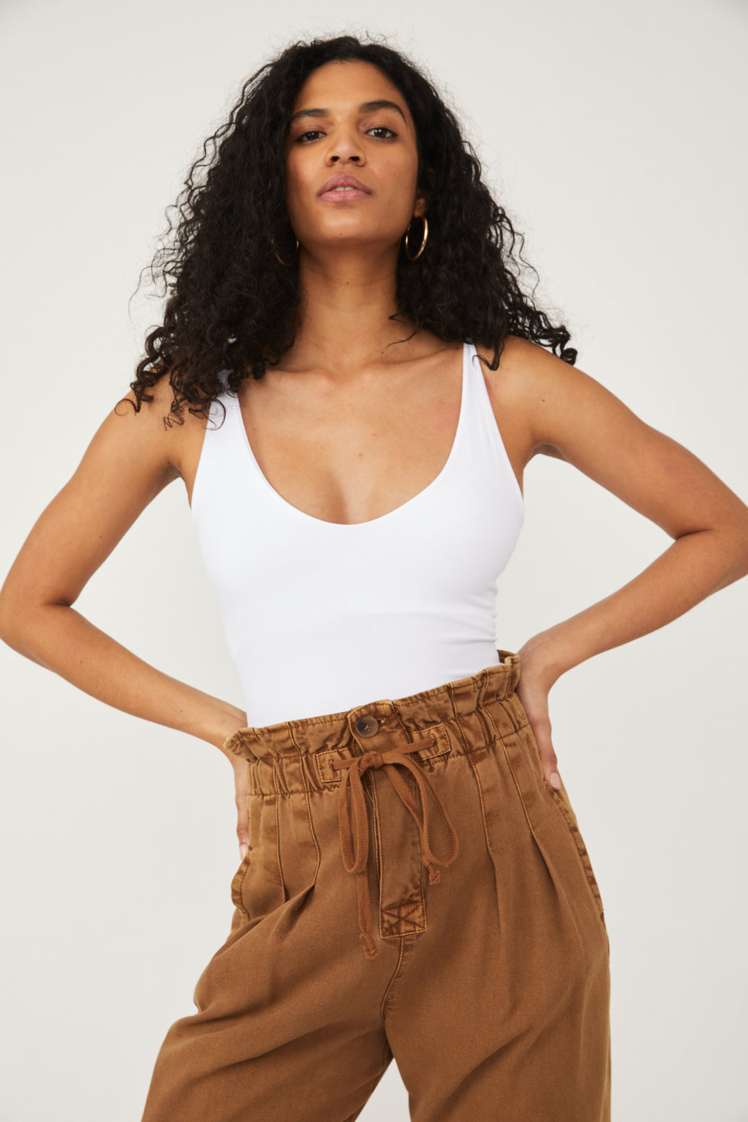 Free People Nahtloses Camisole mit V-Ausschnitt