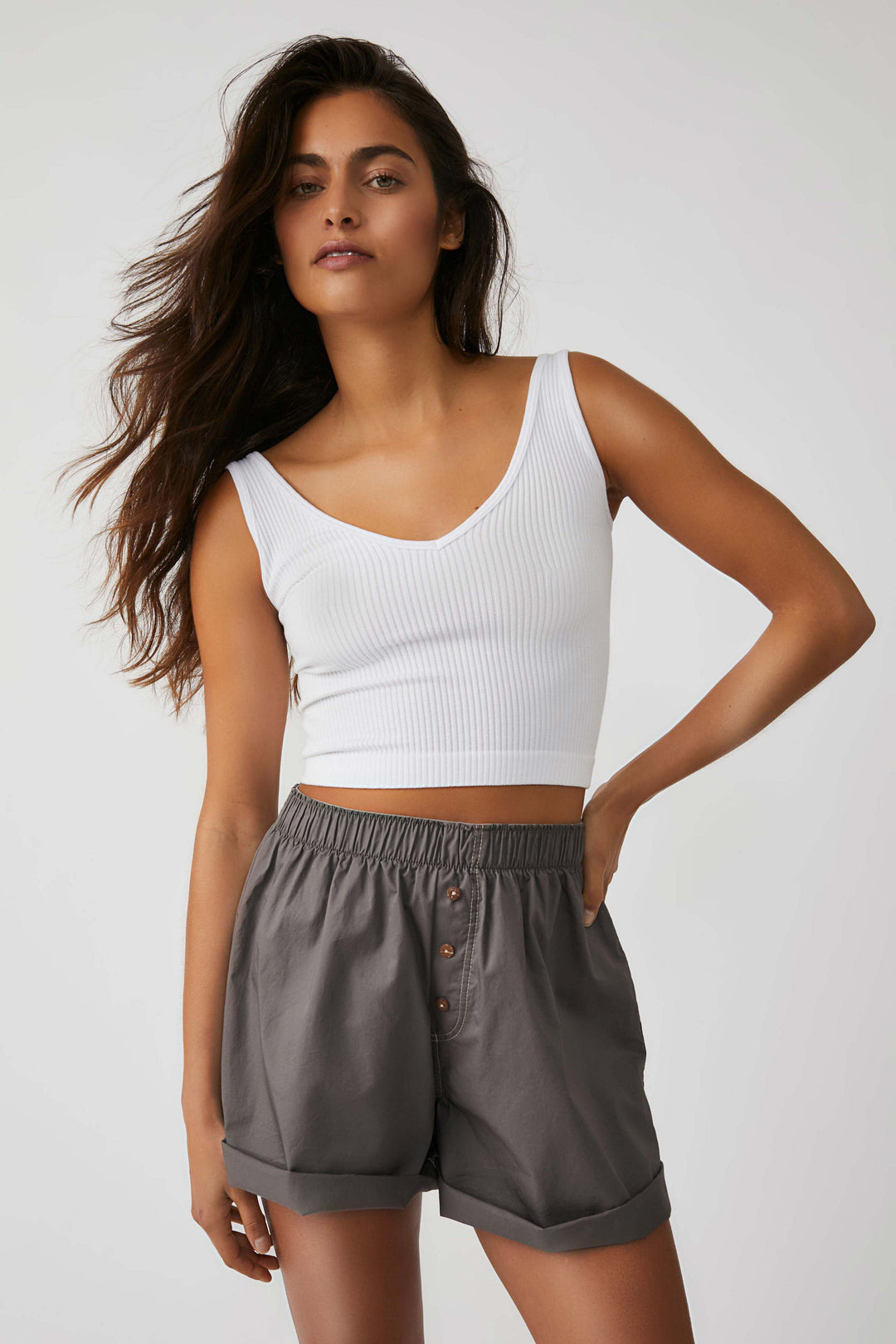 Free People - Brami côtelé uni