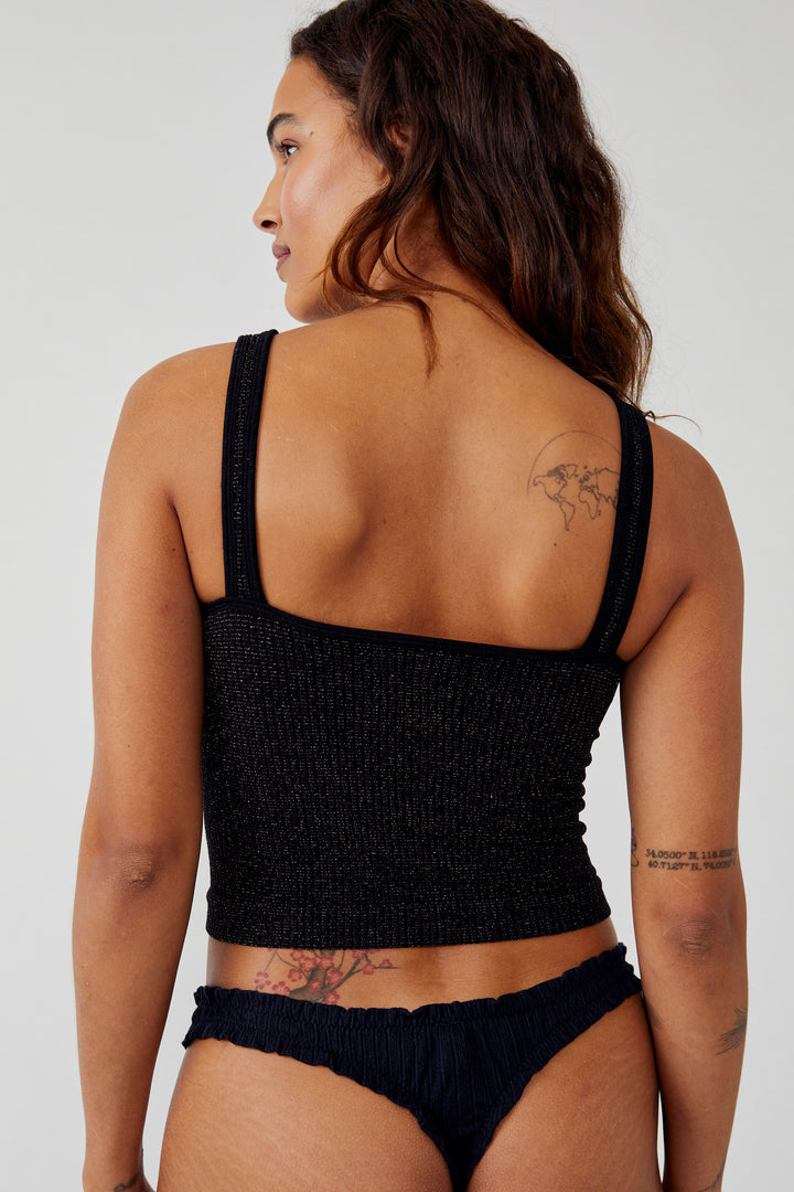 Free People Lurex Solid Rib Brami