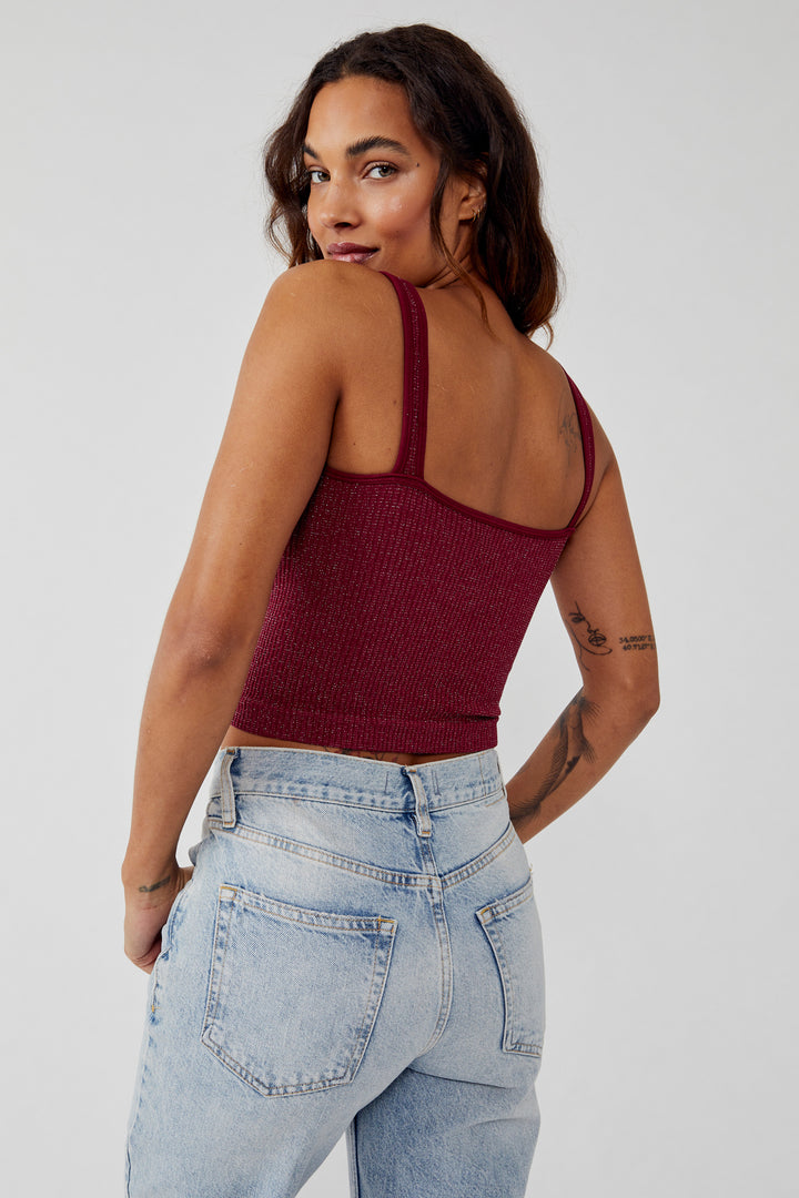 Free People Lurex Solid Rib Brami