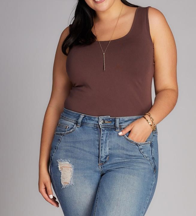 Cest Moi Bamboo Plus Size Tank Top