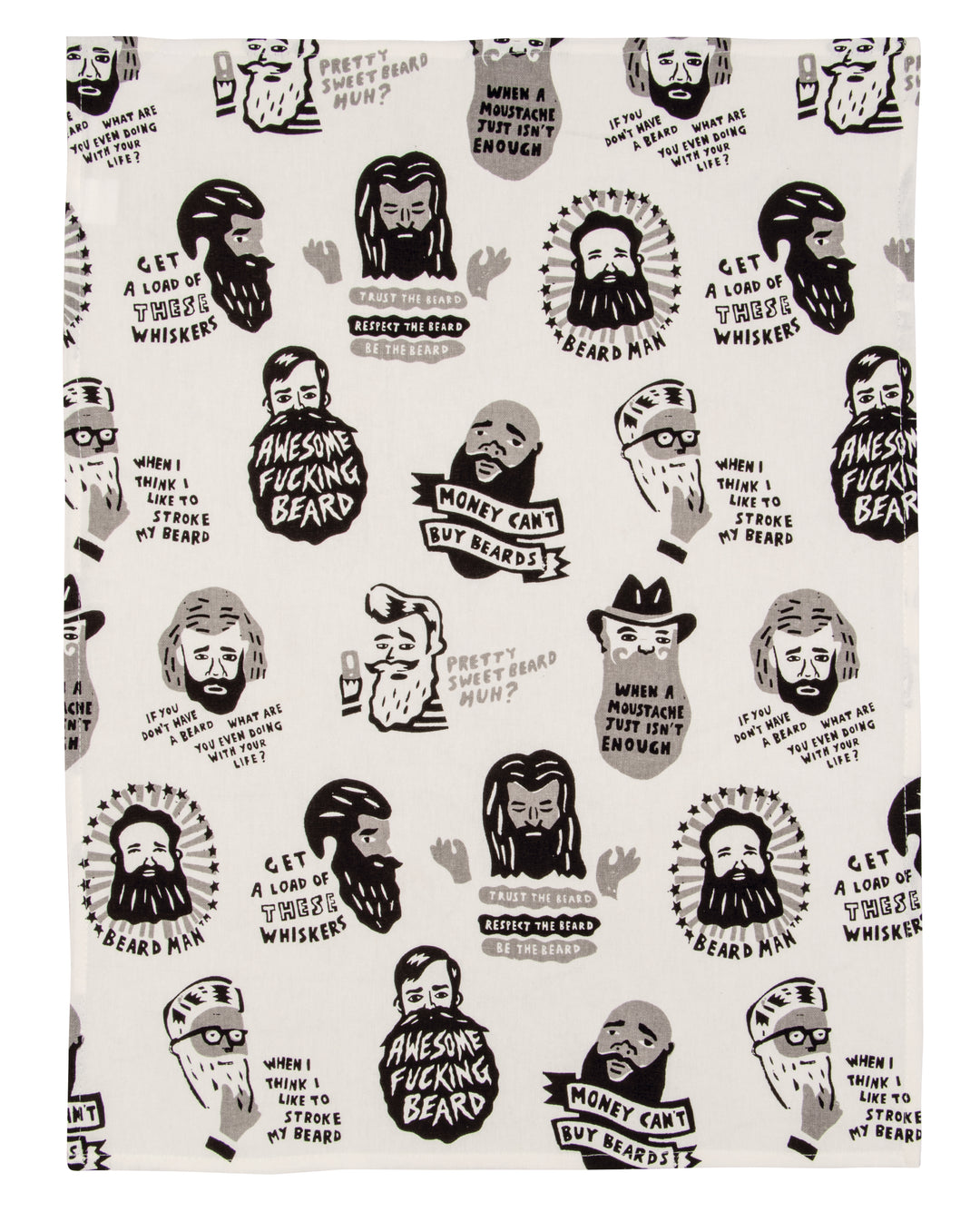 Blue Q Awesome Fucking Beard Dish Towel