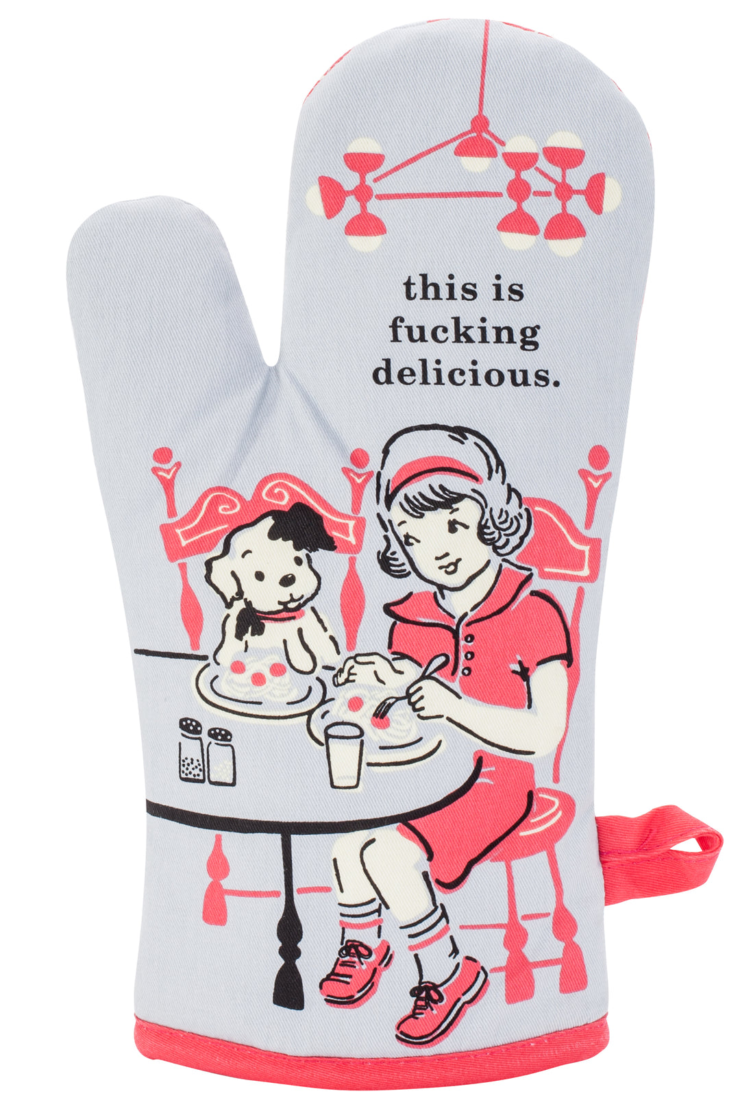 Blue Q Fucking Delicious Oven Mitt