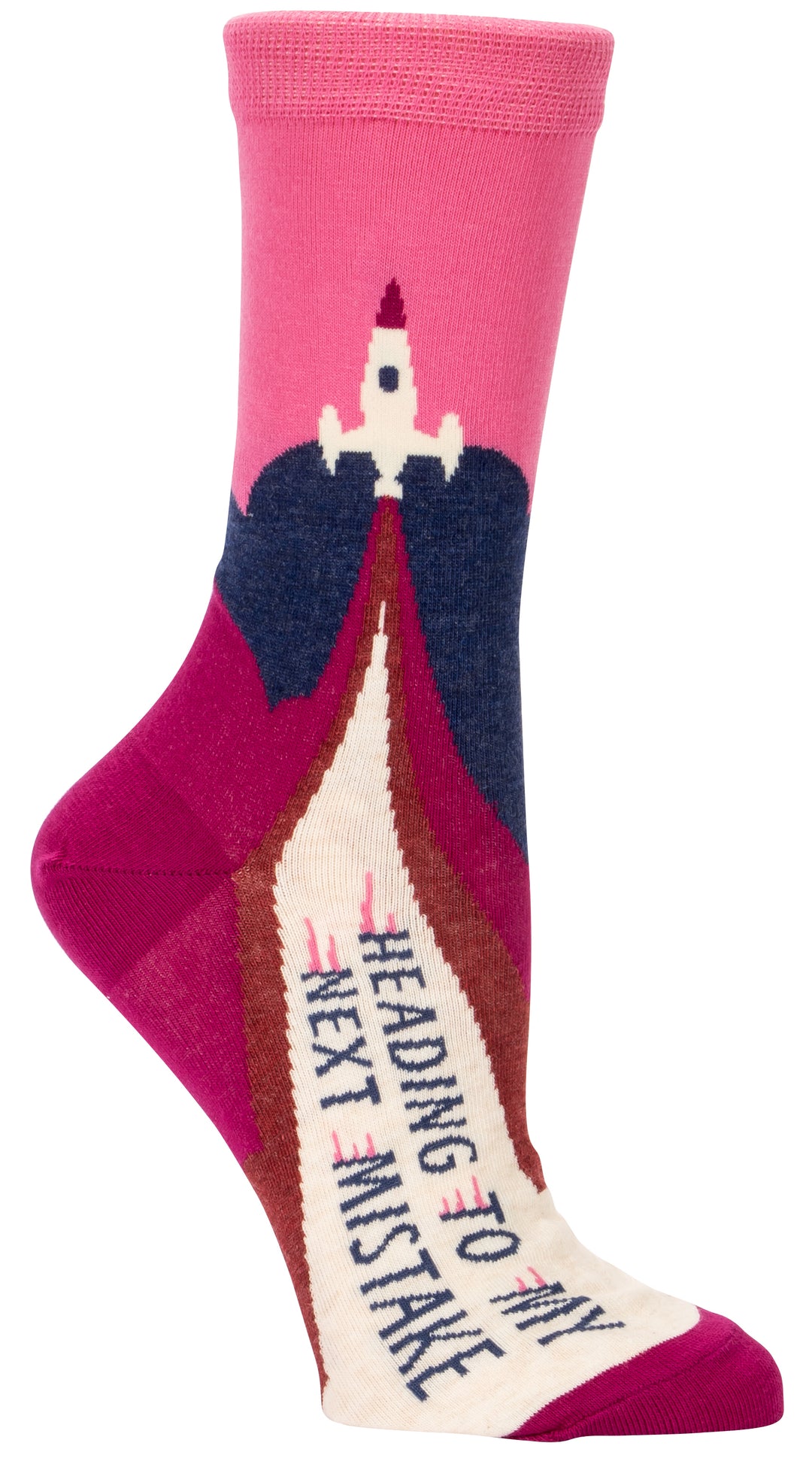 Blue Q Heading To Next Mistake Women's Crew Sock